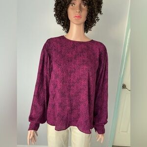 Worthington Magenta Blouse for Women Sz XL